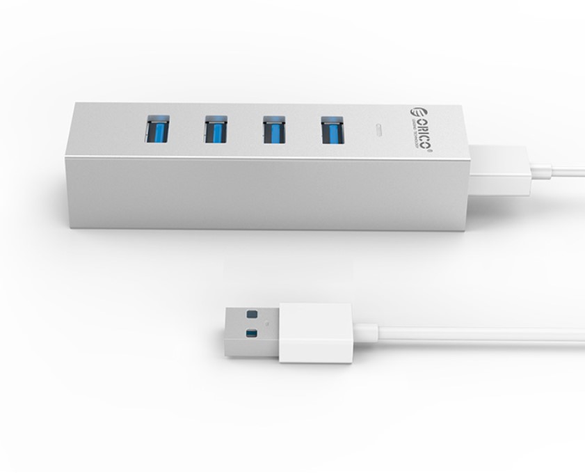 Bộ chia Orico USB HUB 4 cổng USB 3.0 Type C nhôm ASH4-U3