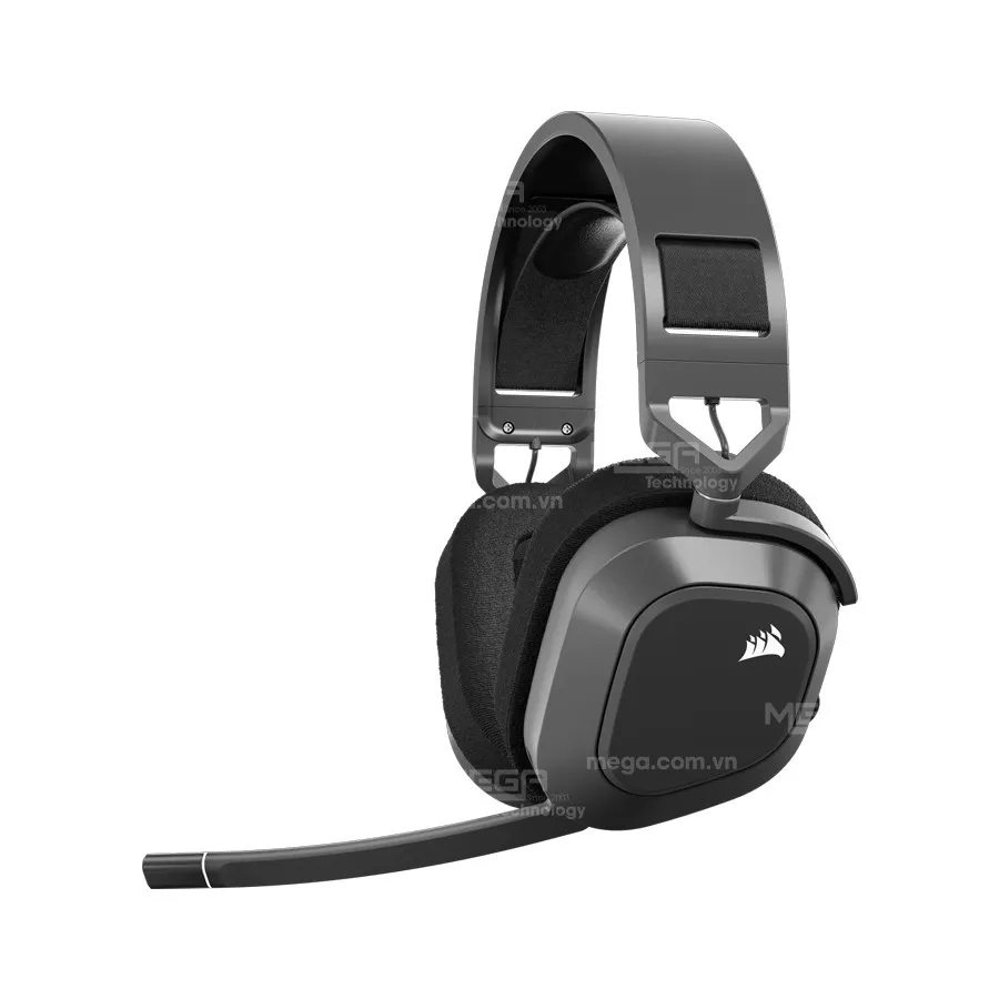 Tai nghe Corsair HS80 MAX RGB - Steel Gray