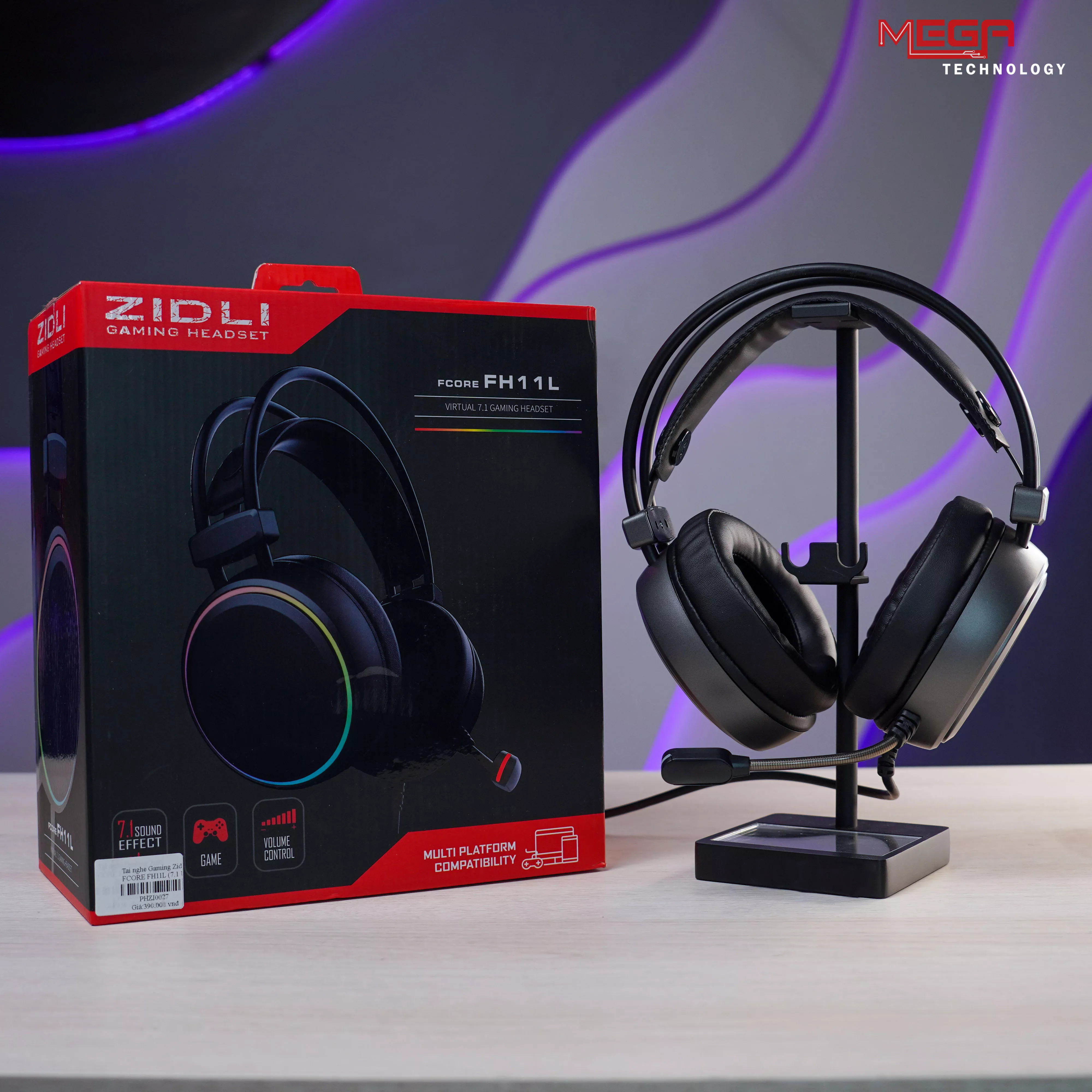 Tai nghe Gaming Zidli FCORE FH11L Black